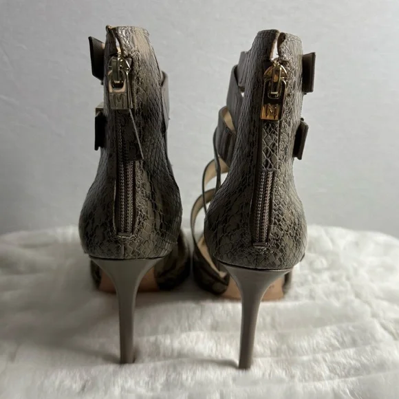 MARCIANO Leather Python Snake Print Booties - Picture 10 of 11